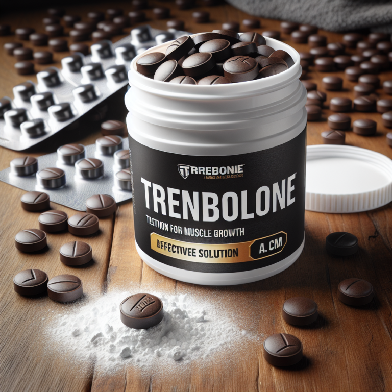 Trenbolone compresse: una soluzione efficace per la crescita muscolare
